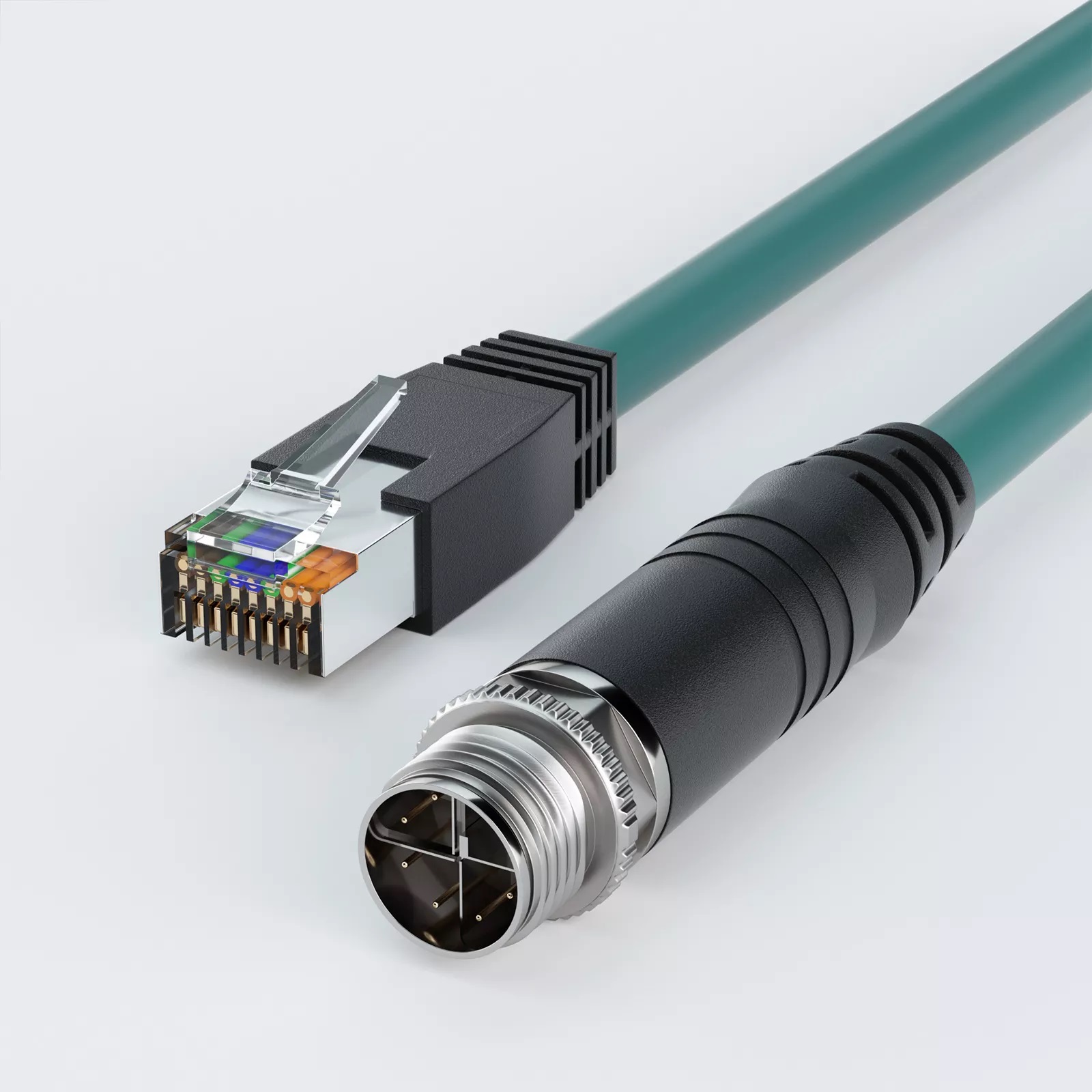 M12 x-code auf RJ45 GigE Kabel